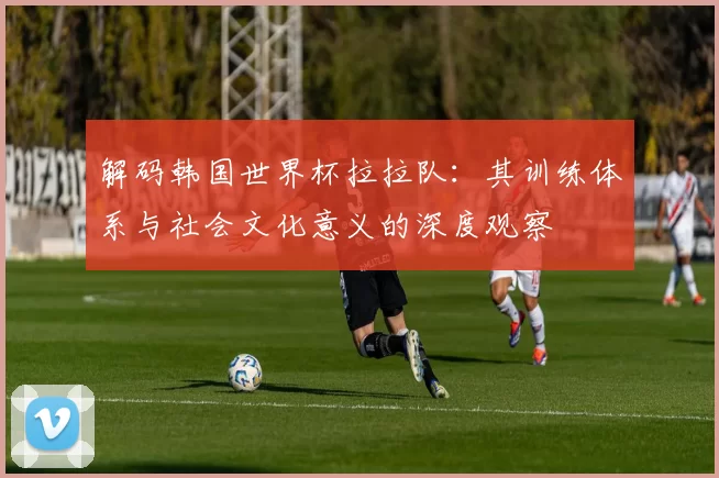 解码韩国世界杯拉拉队：其训练体系与社会文化意义的深度观察