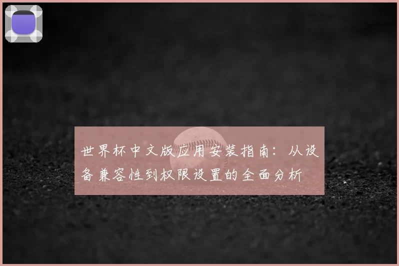 世界杯中文版应用安装指南：从设备兼容性到权限设置的全面分析