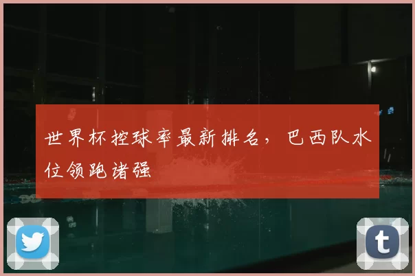 世界杯控球率最新排名，巴西队水位领跑诸强