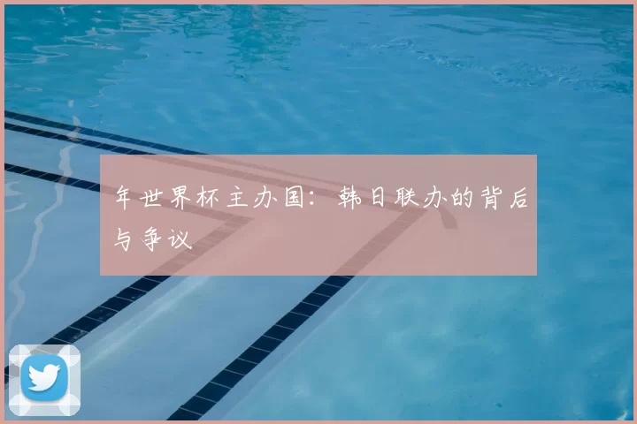 年世界杯主办国：韩日联办的背后与争议