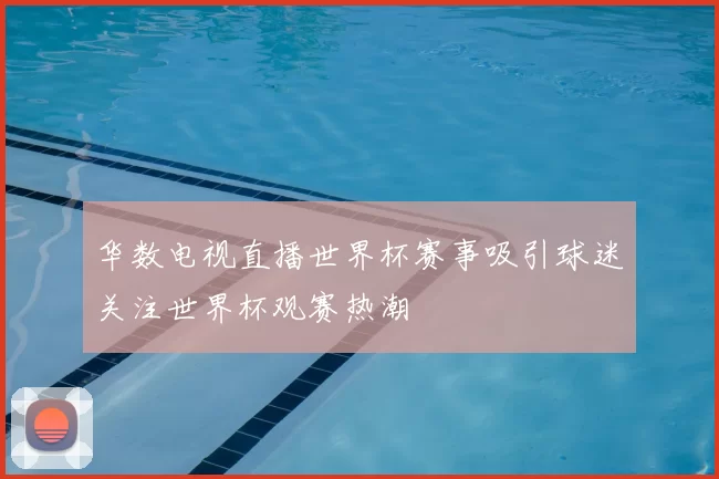 华数电视直播世界杯赛事吸引球迷关注世界杯观赛热潮